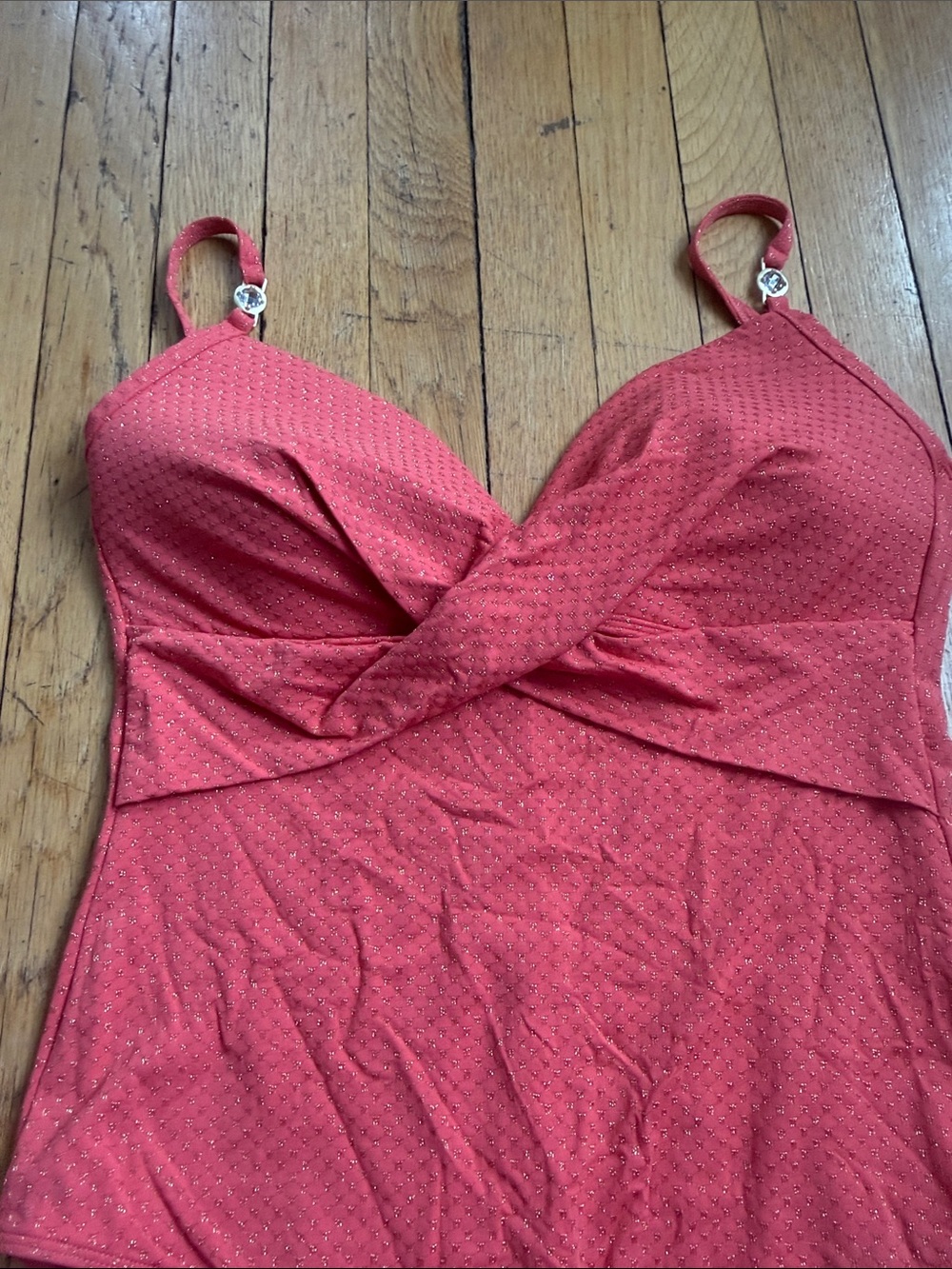 DOLCESSA one piece coral swim size XL  EUC - Picture 3 of 5